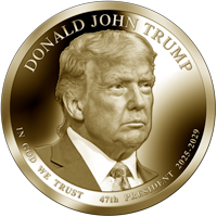 One Dollar Donald Trump President 2025